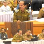 Bupati Sintang, Gregorius Herkulanus Bala, menghadiri acara High Level Meeting Tim Pengendalian Inflasi Daerah (TPID) Provinsi Kalimantan Barat. Foto: Prokopim SIntang